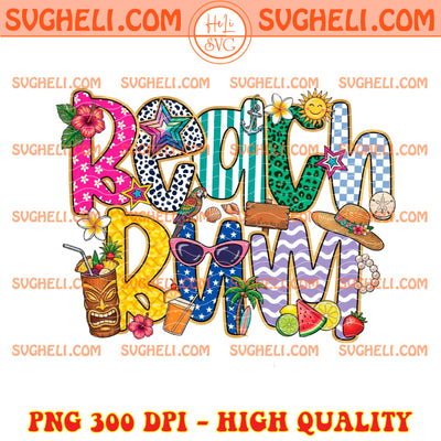 Preppy Beach Bum Png Bright Summer Png Vacation Png