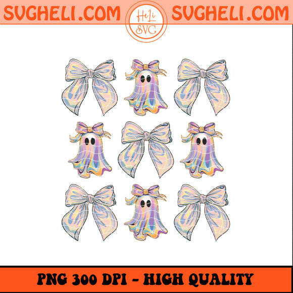 Preppy Coquette Iridescent Ghost Png Ghost Coquette Png
