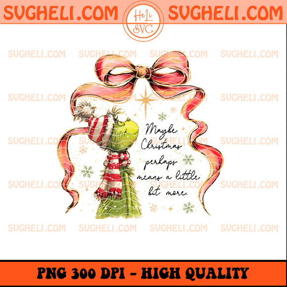 Preppy Grinch Hand Drawn Christmas Png Funny Grinch Png