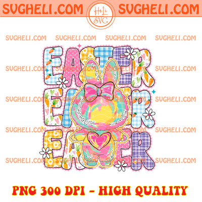 Preppy Happy Easter Labubu Png Coquette Bow Labubu Png