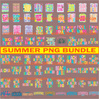 Preppy Summer Bundle Png Retro Summer Png Summer Vibes Png