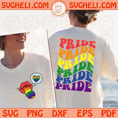Pride Svg Rainbow Lips Tongue Svg LGBT Svg Gay Pride Svg Gay Svg Png Dxf Eps Files