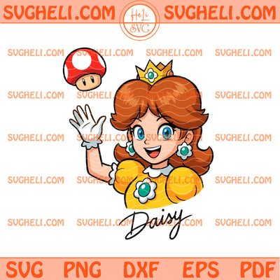 Princess Daisy Super Mario Galaxy Signature Svg Daisy Svg
