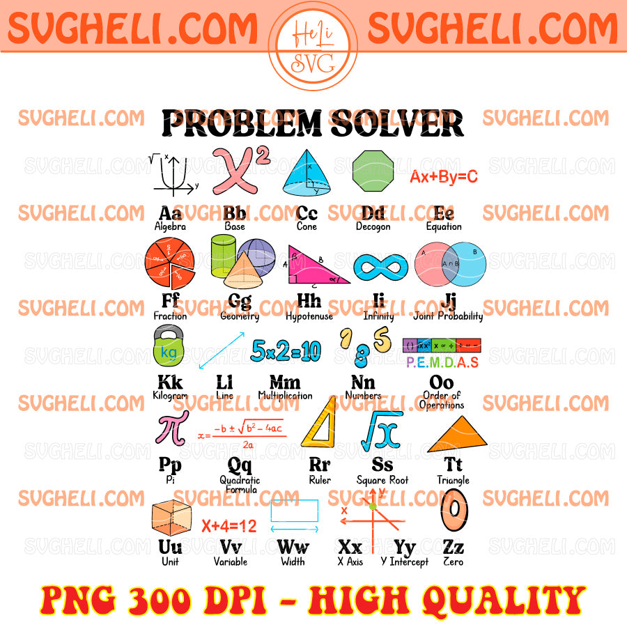 Problem Solver Math Teacher Back To School Png Teacher Png