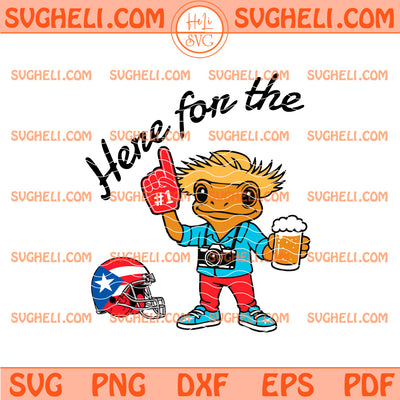 Puerto Rico Here For The Beer Svg Benito Bowl LX 2026 Svg
