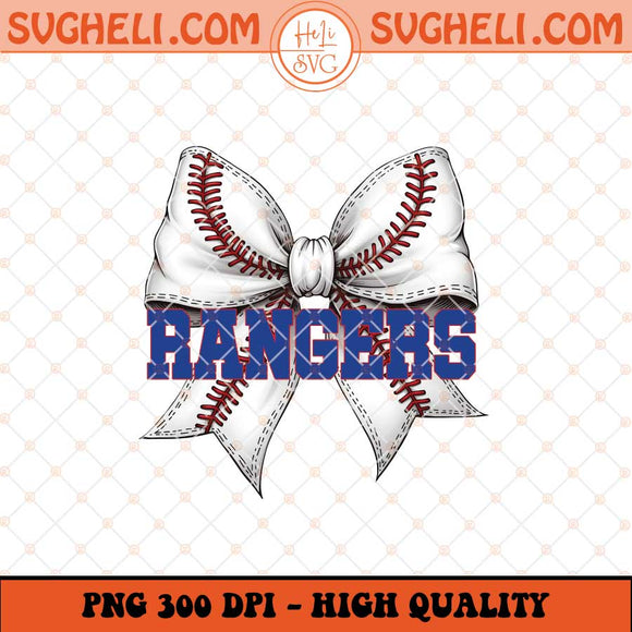 Rangers Baseball Team Coquette Png Varsity Rangers Png Sublimation Files