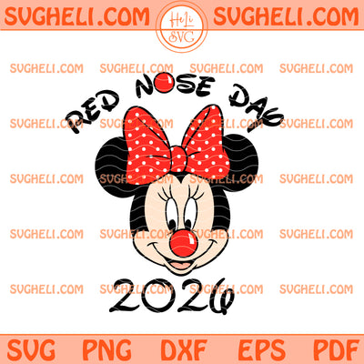 Red Nose Children 2026 Minnie School Svg Red Nose Day Svg