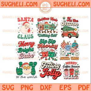 Retro Christmas Svg Bundle Christmas Svg Bundle