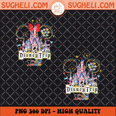 Retro Disney Family Trip 2025 Png Disney Vacation 2025 Png Sublimation Files
