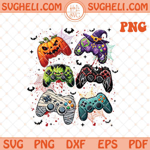 Retro Halloween Gaming Controller Png Skeleton Zombie Png Sublimation Files