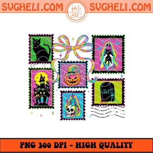 Retro Halloween Ghost Neon Png Trendy Neon Spoky Vibes Png Sublimation Design
