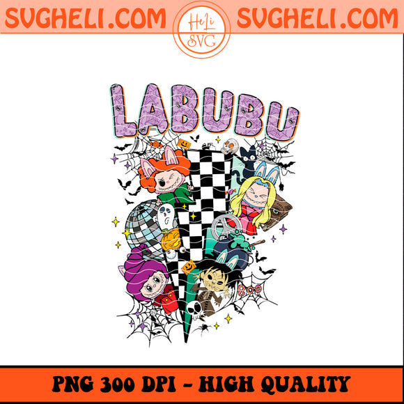 Retro Labubu Hocus Pocus Witch Png Labubu Halloween Png
