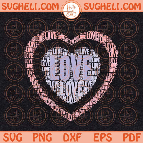 Retro Love Text Svg Retro Love Svg Valentine Svg Valentine's Day Svg Png Dxf Eps Files