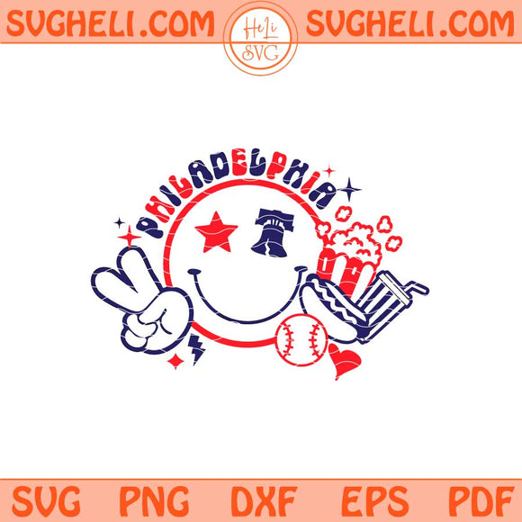 Retro Philadelphia Sports Svg Vintage Phillies Baseball Svg Png Dxf Eps Files