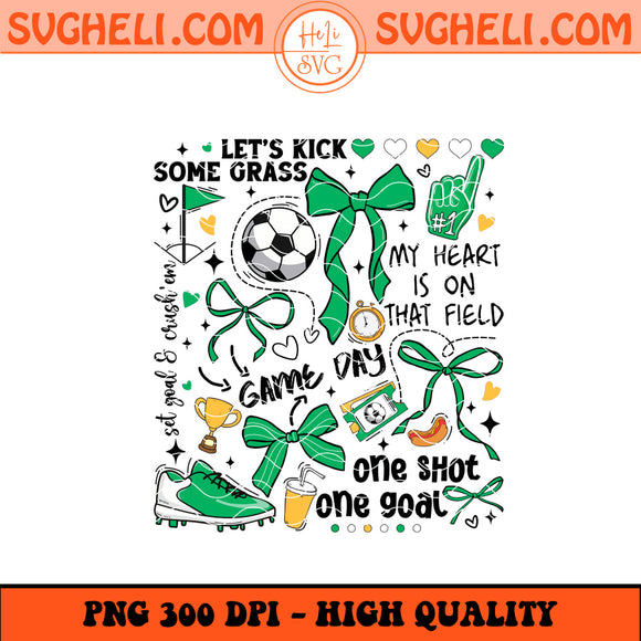 Retro Soccer Coquette Png Soccer Png Game Day Png Sublimation Design