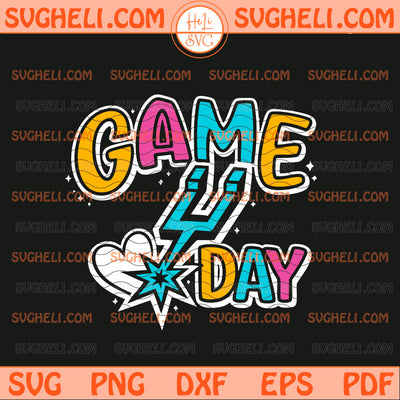Retro Spurs Game Day Svg San Antonio Spurs Basketball Svg