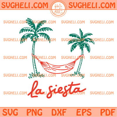 Retro Summer La Siesta Hammock Svg La Siesta Svg