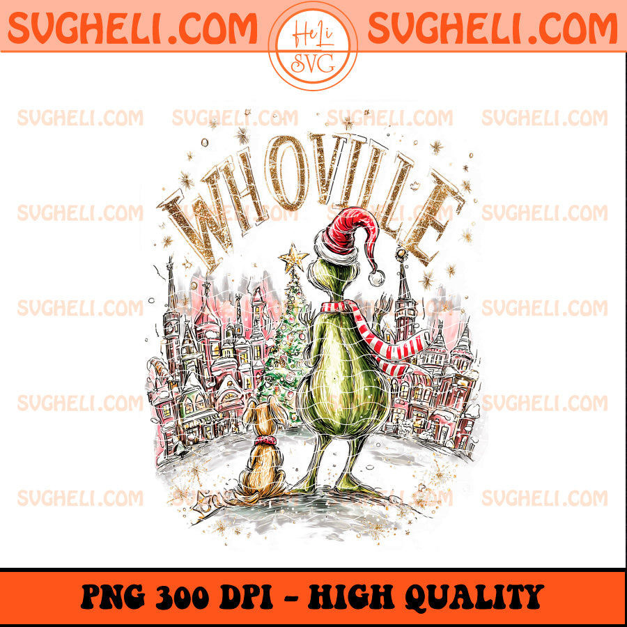 Retro Whoville Grinch Christmas Png Christmas Characters Png