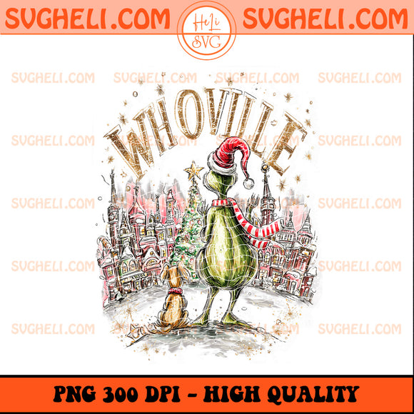 Retro Whoville Grinch Christmas Png Christmas Characters Png