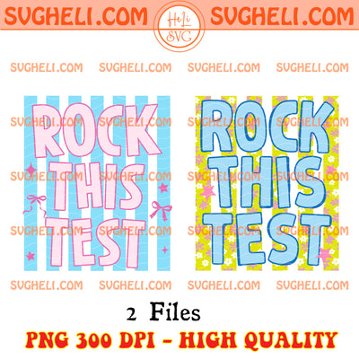 Rock This Test Floral Stripe Test Day Png Test Day Png