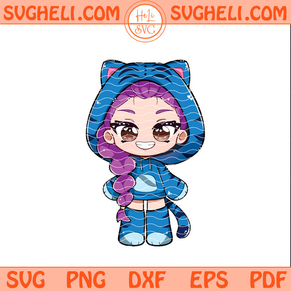 Rumi Cosplay Derpy Tiger Svg Rumi Kpop Demon Hunters Svg
