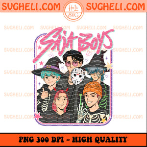 Spooky Saja Boys Halloween Png Kpop Demon Hunters Clipart