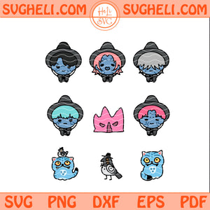 Saja Boys Svg Kpop Demon Hunters Tiger & Bird Svg Png Dxf Eps Pdf Files