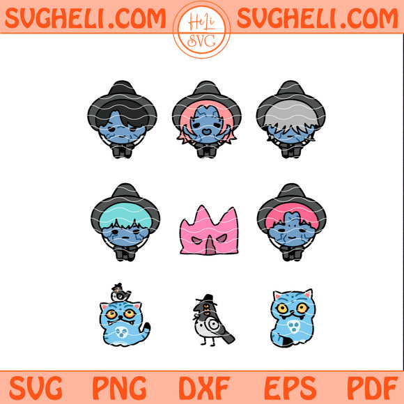 Saja Boys Svg Kpop Demon Hunters Tiger & Bird Svg Png Dxf Eps Pdf Files