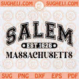 Salem Svg Salem Massachusetts Svg Varsity Halloween Svg Witch Svg Png Sublimation Dxf Eps Files