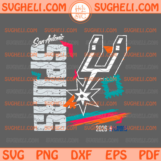San Antonio Spurs 2026 NBA Playoffs Svg Go Spurs Go Svg