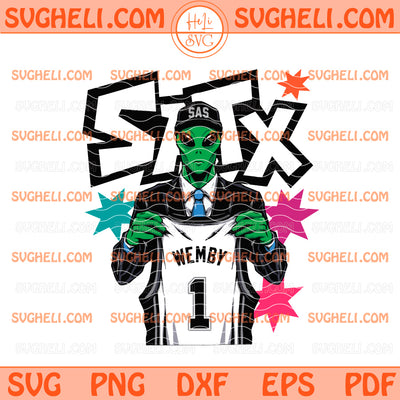 San Antonio Spurs Alien Basketball Svg Spurs NBA Fan Svg