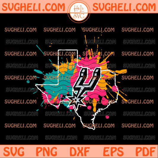 San Antonio Spurs Basketball NBA Texas Colors 2026 Svg