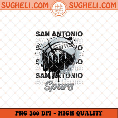 San Antonio Spurs Basketball Png NBA Basketball Png Sublimation Files