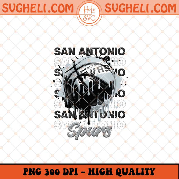San Antonio Spurs Basketball Png NBA Basketball Png Sublimation Files