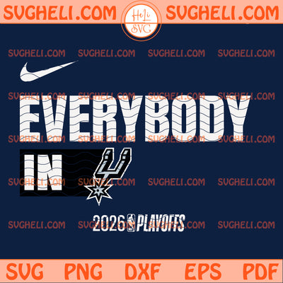 San Antonio Spurs Everybody In NBA Playoffs 2026 Svg