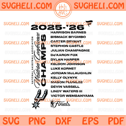 San Antonio Spurs Fanatics Heather Charcoal 2026 Western Svg