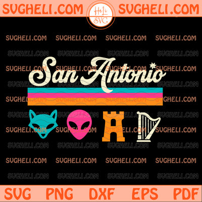 San Antonio Spurs Fox Alien Castle Harper Svg Spurs NBA Svg