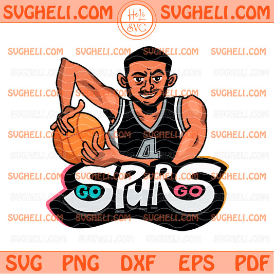 San Antonio Spurs Go Spurs Go Cartoon Svg Spurs NBA Svg