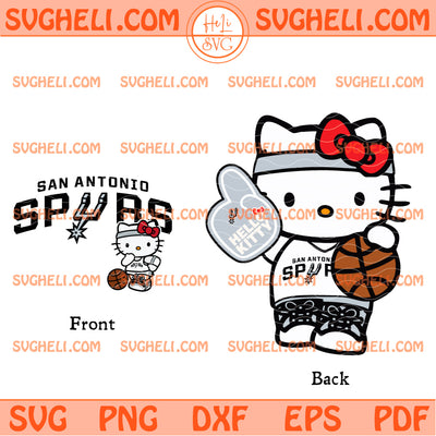 San Antonio Spurs Hello Kitty 2026 NBA Championship Svg