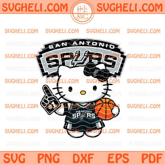 San Antonio Spurs Hello Kitty NBA 2026 Svg Spurs NBA Svg