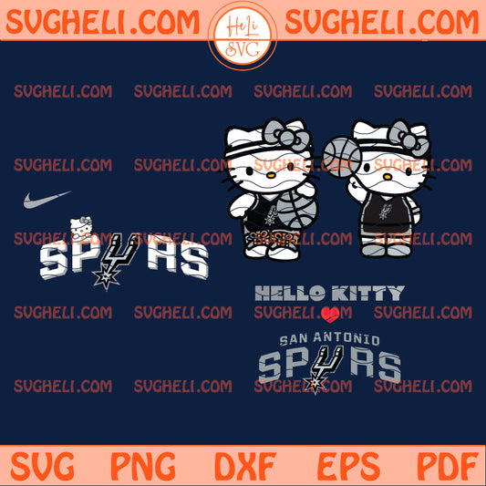 San Antonio Spurs Hello Kitty Night 2026 NBA Svg