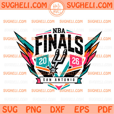 San Antonio Spurs NBA Finals 2026 Fiesta Colors Svg