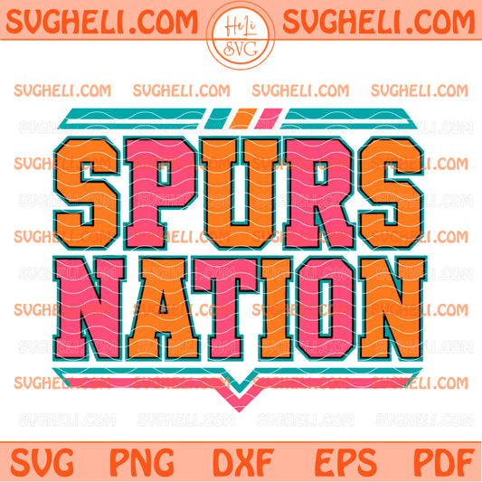 San Antonio Spurs Nation Basketball Svg Spurs Basketball Svg