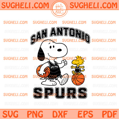 San Antonio Spurs Peanuts Snoopy Svg Snoopy Spurs NBA Svg