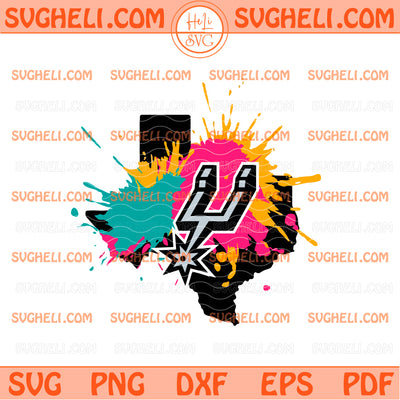 San Antonio Spurs Vintage Colors Svg Spurs Basketball Svg