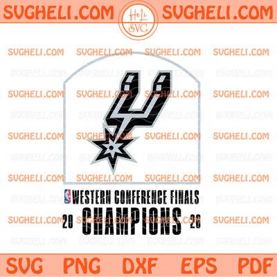 San Antonio Spurs Western Conference Finals NBA 2026 Svg