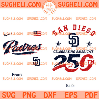 San Diego Padres America 250th Anniversary 2026 Svg