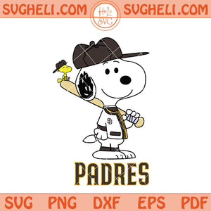 San Diego Padres Snoopy Baseball Svg Padres MLB Svg Png Dxf Eps