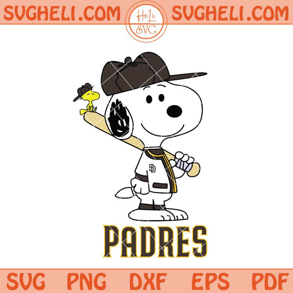 San Diego Padres Snoopy Baseball Svg Padres MLB Svg Png Dxf Eps