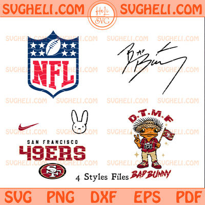 San Francisco 49ers NFL Bad Bunny Svg 49ers SuperBowl Svg